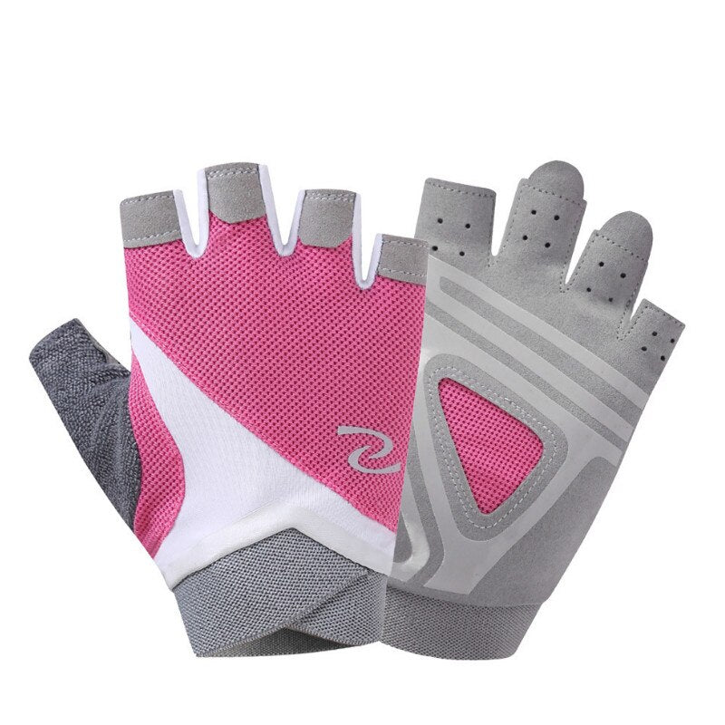 Professional Gym Gloves Women Weight Lifting Crossfit Workout Fitness Gloves Breathable Bodybuilding Half Finger Hand Protector