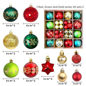 Christmas decoration 6cm electroplated ball plastic ball special-shaped painted Christmas ball gift Christmas tree pendant