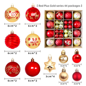 Christmas decoration 6cm electroplated ball plastic ball special-shaped painted Christmas ball gift Christmas tree pendant