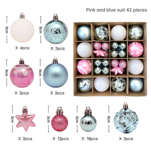 Christmas decoration 6cm electroplated ball plastic ball special-shaped painted Christmas ball gift Christmas tree pendant