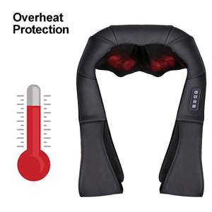 LUYAO LY-580A+1 shiatsu deep kneading heated Neck shoulder back body massager massage belt shawl massage machine