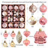 Christmas decoration 6cm electroplated ball plastic ball special-shaped painted Christmas ball gift Christmas tree pendant