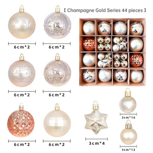 Christmas decoration 6cm electroplated ball plastic ball special-shaped painted Christmas ball gift Christmas tree pendant