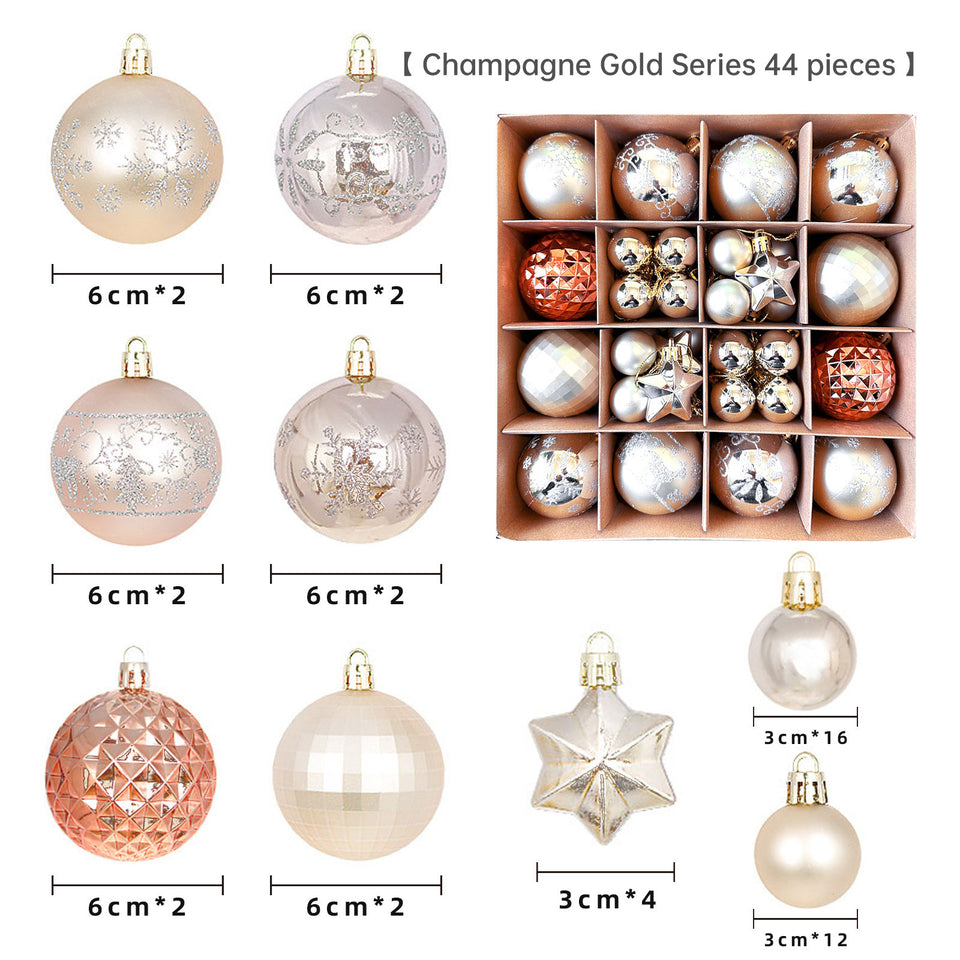 Christmas decoration 6cm electroplated ball plastic ball special-shaped painted Christmas ball gift Christmas tree pendant