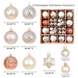 Christmas decoration 6cm electroplated ball plastic ball special-shaped painted Christmas ball gift Christmas tree pendant