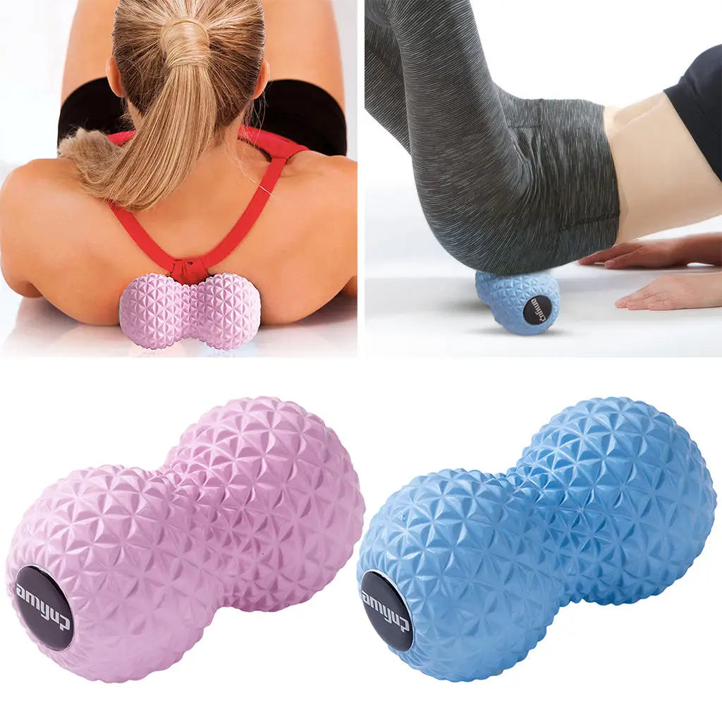 EVA Peanut Massage Ball Double Lacrosse Massage Ball Mobility Ball for Physical Therapy Deep Tissue Massage Tool Back Hand Foot