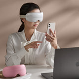 Warm Smart Visible Eye Massager Dropship 3d Vibration Relieve Eye Pain Eye Massager Visual Window Bluetooth