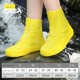 Shoe covers for men's and women's rain shoes, waterproof silicone rain cover shoes, thickened and wear-resistant in rainy days