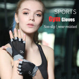 Professional Gym Gloves Women Weight Lifting Crossfit Workout Fitness Gloves Breathable Bodybuilding Half Finger Hand Protector