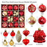 Christmas decoration 6cm electroplated ball plastic ball special-shaped painted Christmas ball gift Christmas tree pendant