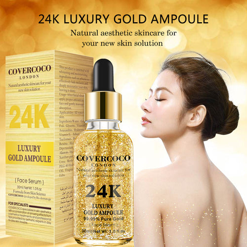 24K Serum Facial Complexion Brightening Moisturizing Skin 30ml Essence Facial Serum