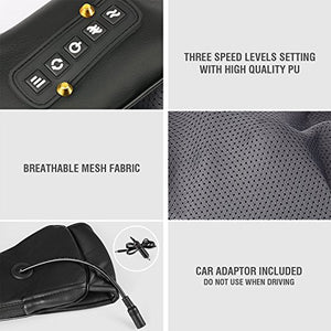 LUYAO LY-580A+1 shiatsu deep kneading heated Neck shoulder back body massager massage belt shawl massage machine