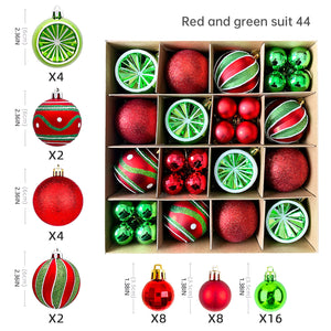 Christmas decoration 6cm electroplated ball plastic ball special-shaped painted Christmas ball gift Christmas tree pendant