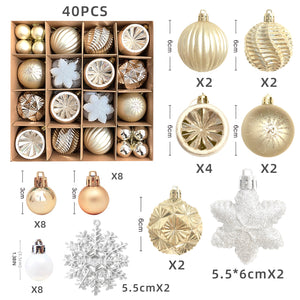 Christmas decoration 6cm electroplated ball plastic ball special-shaped painted Christmas ball gift Christmas tree pendant